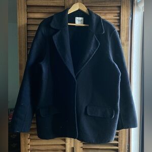 Abercrombie & Fitch Black Blazer Coat